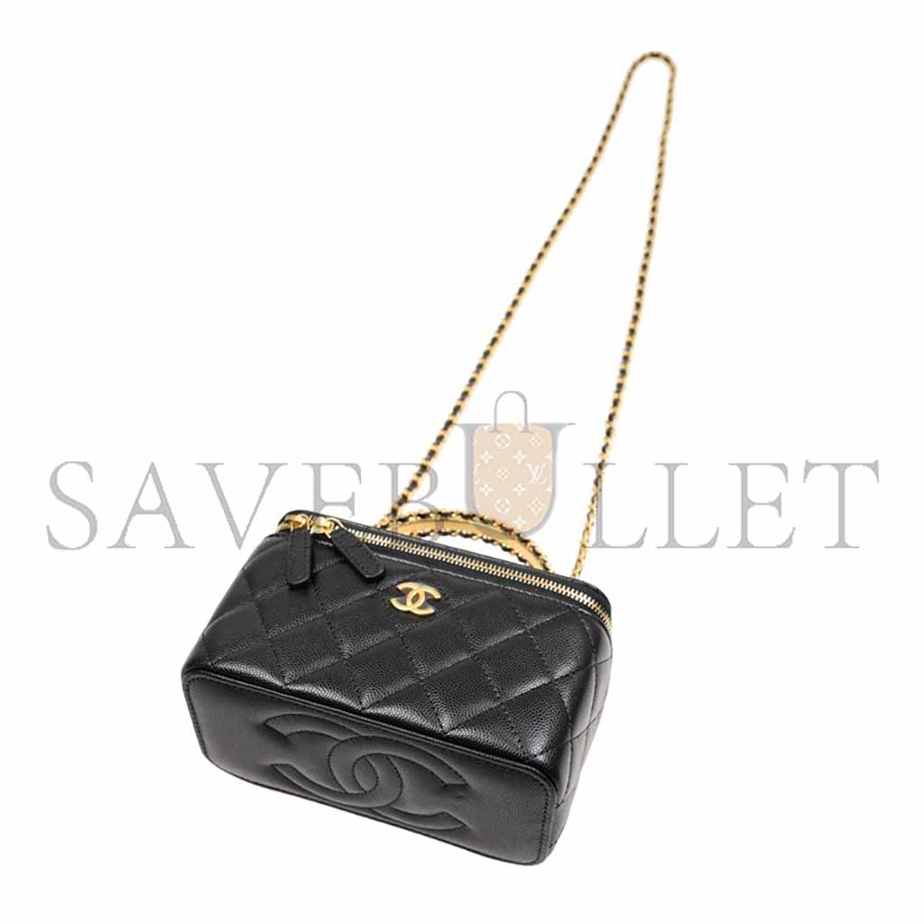 CHANEL WOVEN HAND-HELD WOC BOX BAG AP4064 (19*12*4cm)